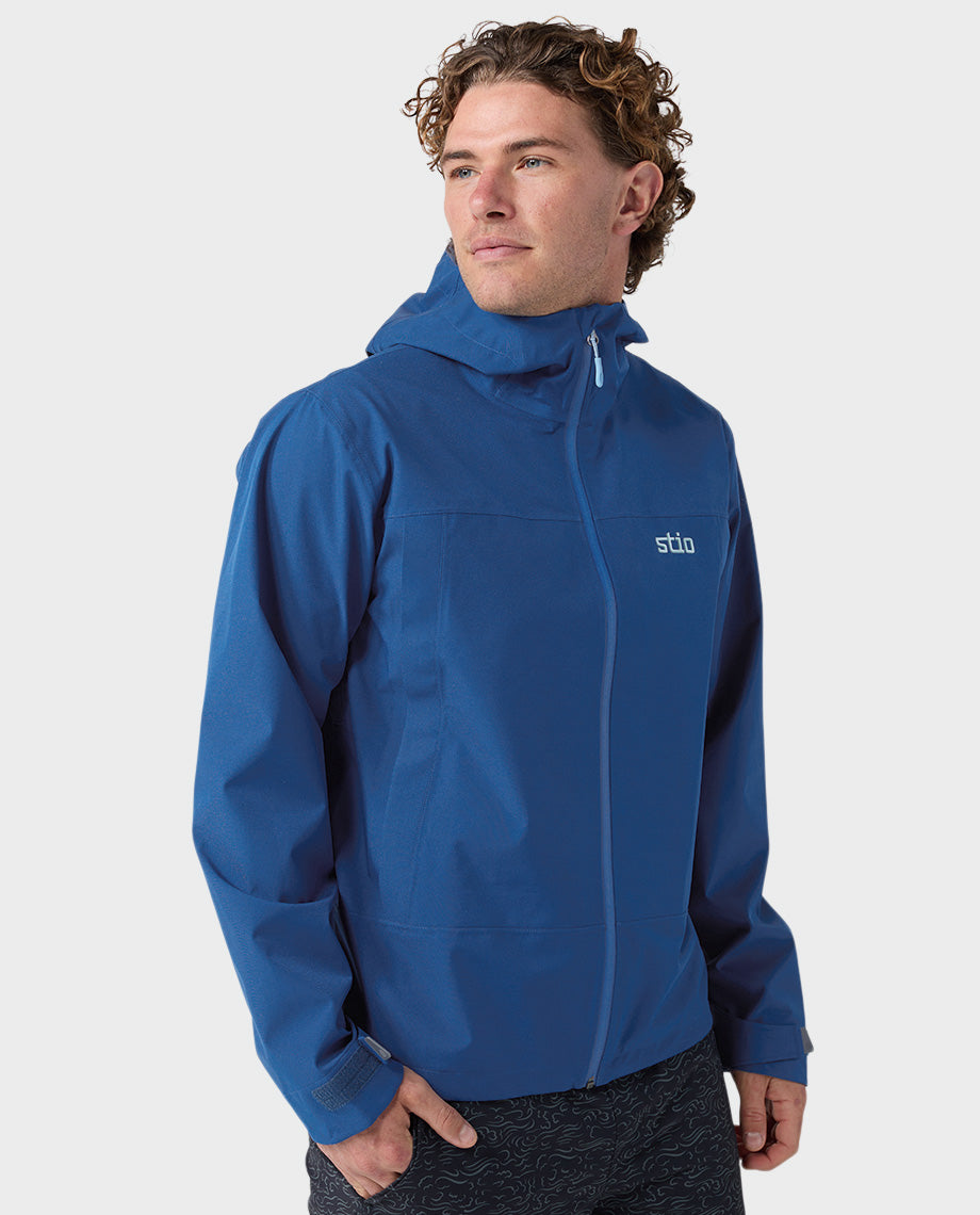 Veste de pluie à capuche pour homme