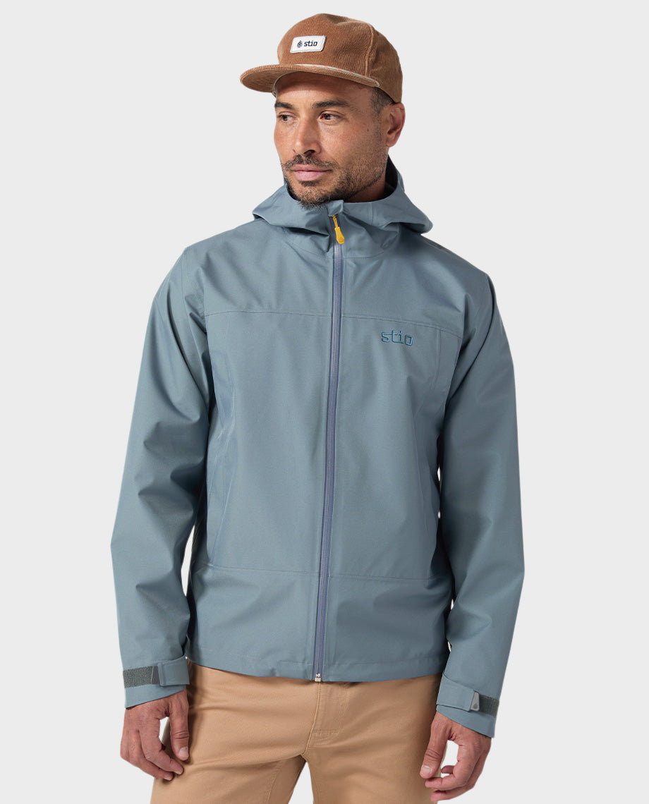 Veste de pluie à capuche pour homme