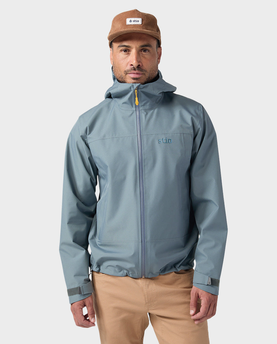 Veste de pluie à capuche pour homme