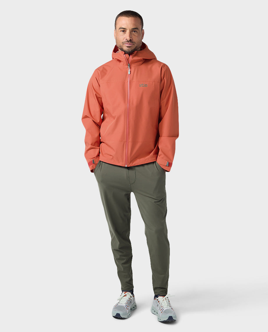 Veste de pluie à capuche pour homme