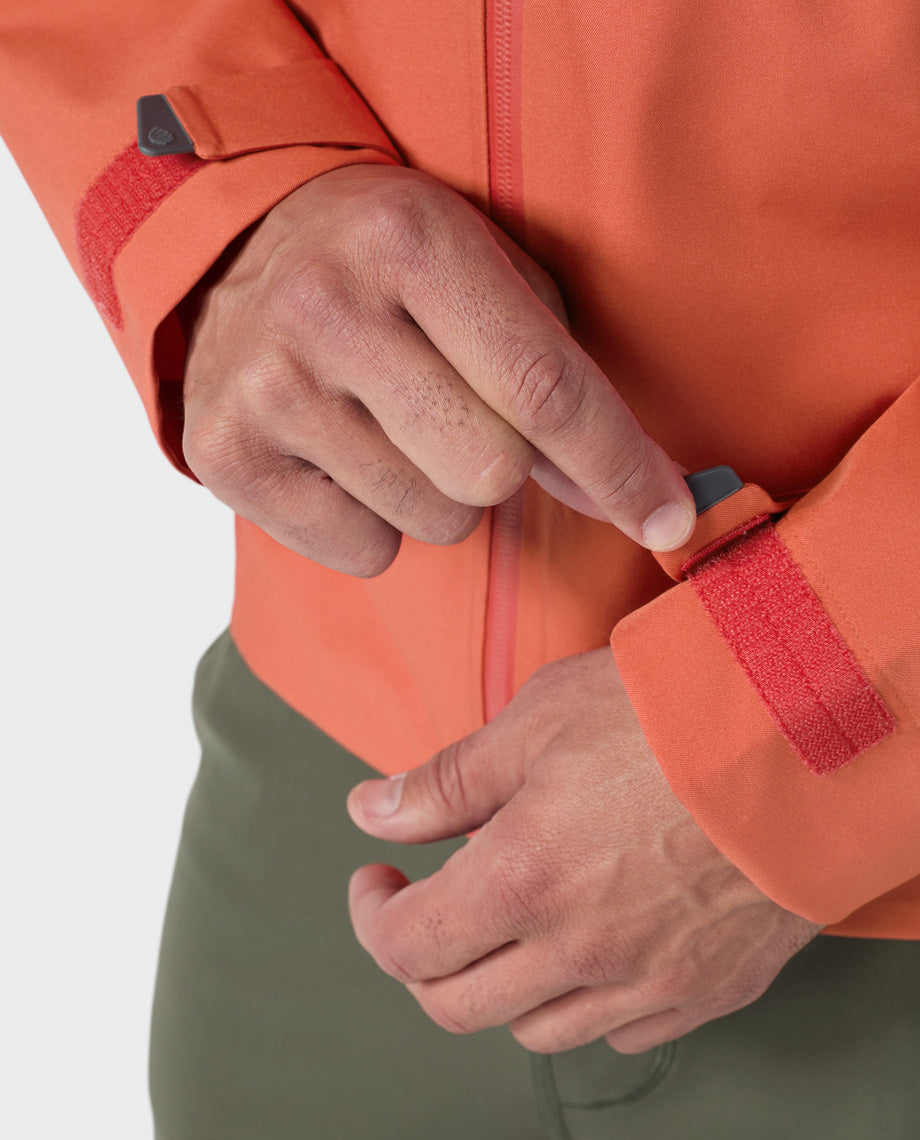Veste de pluie à capuche pour homme