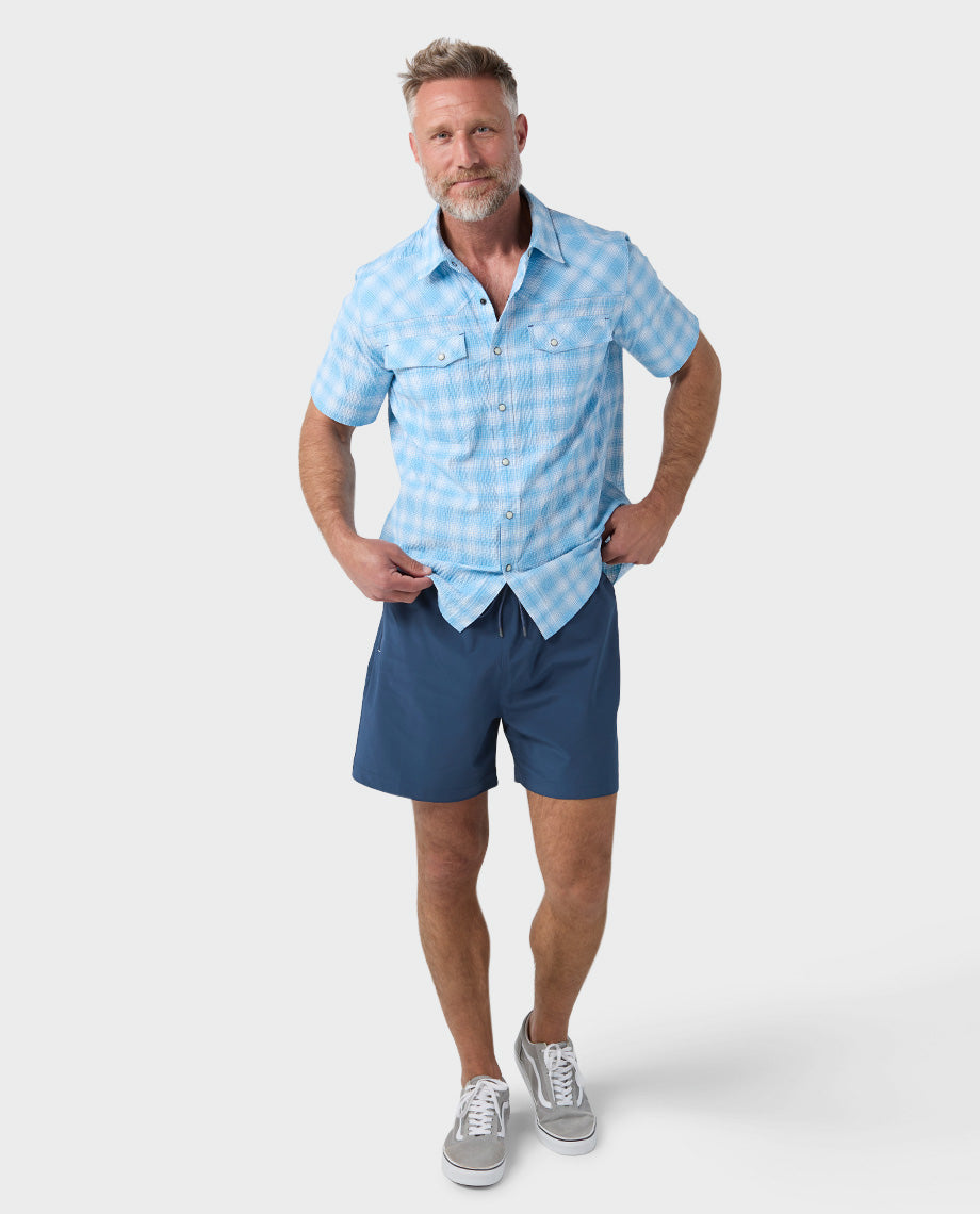 Short de bain doublé pour hommes - 5