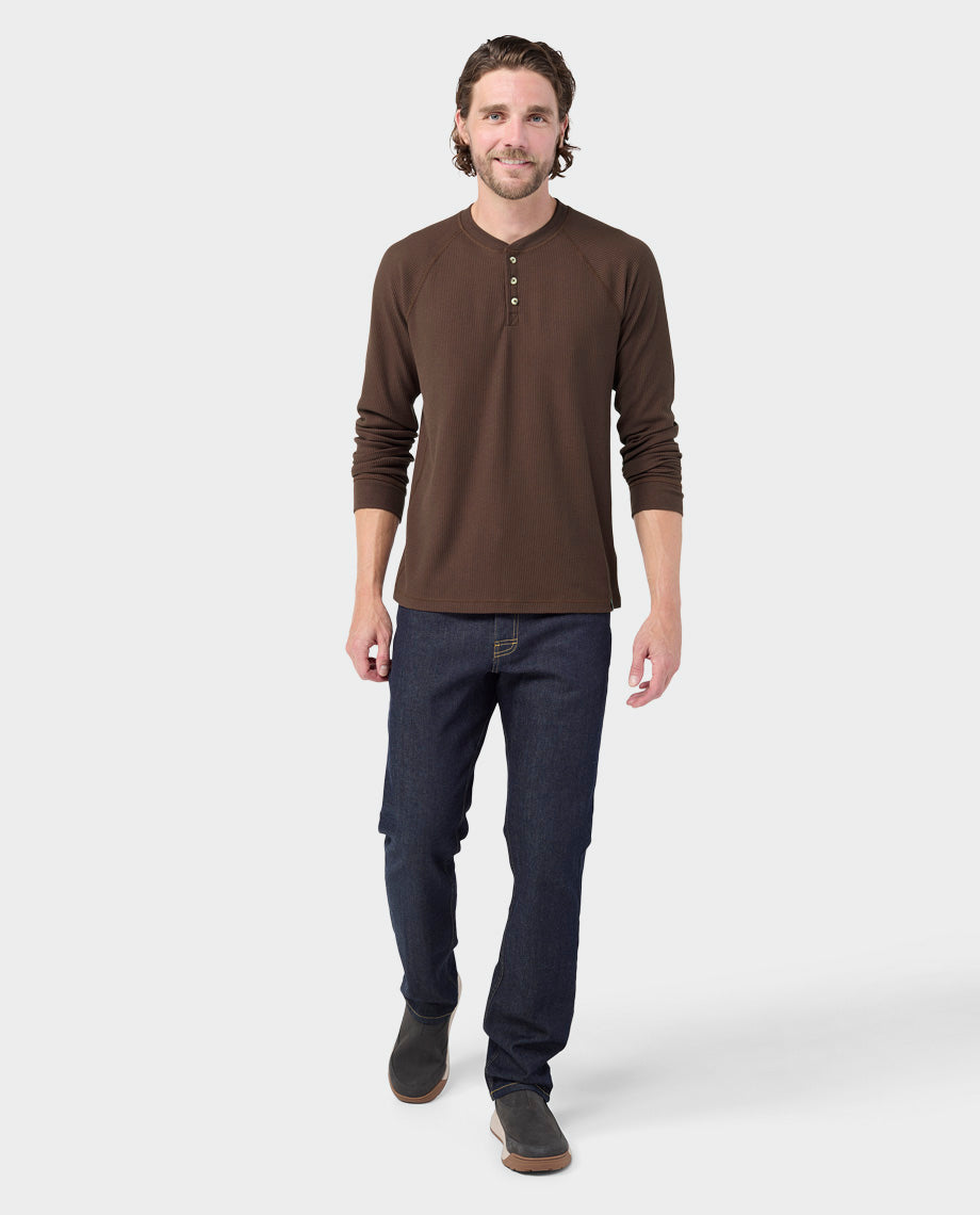 Henley gaufré pour homme