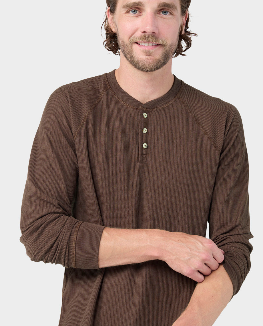 Henley gaufré pour homme