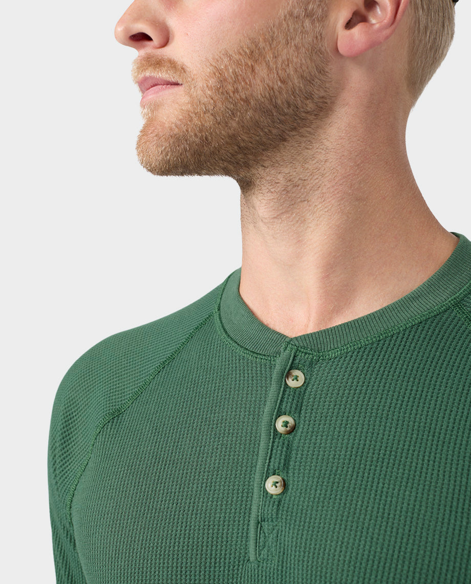 Henley gaufré pour homme