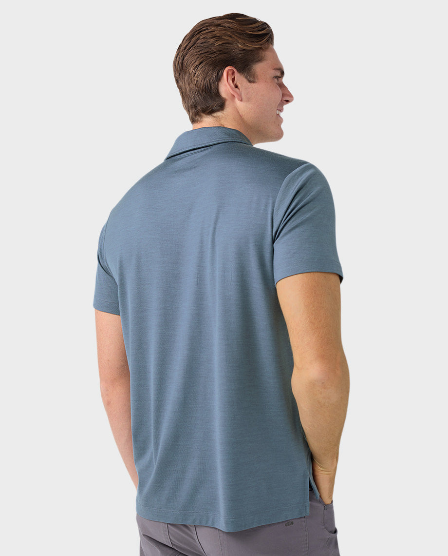 Polo Mérinos Léger Homme MC