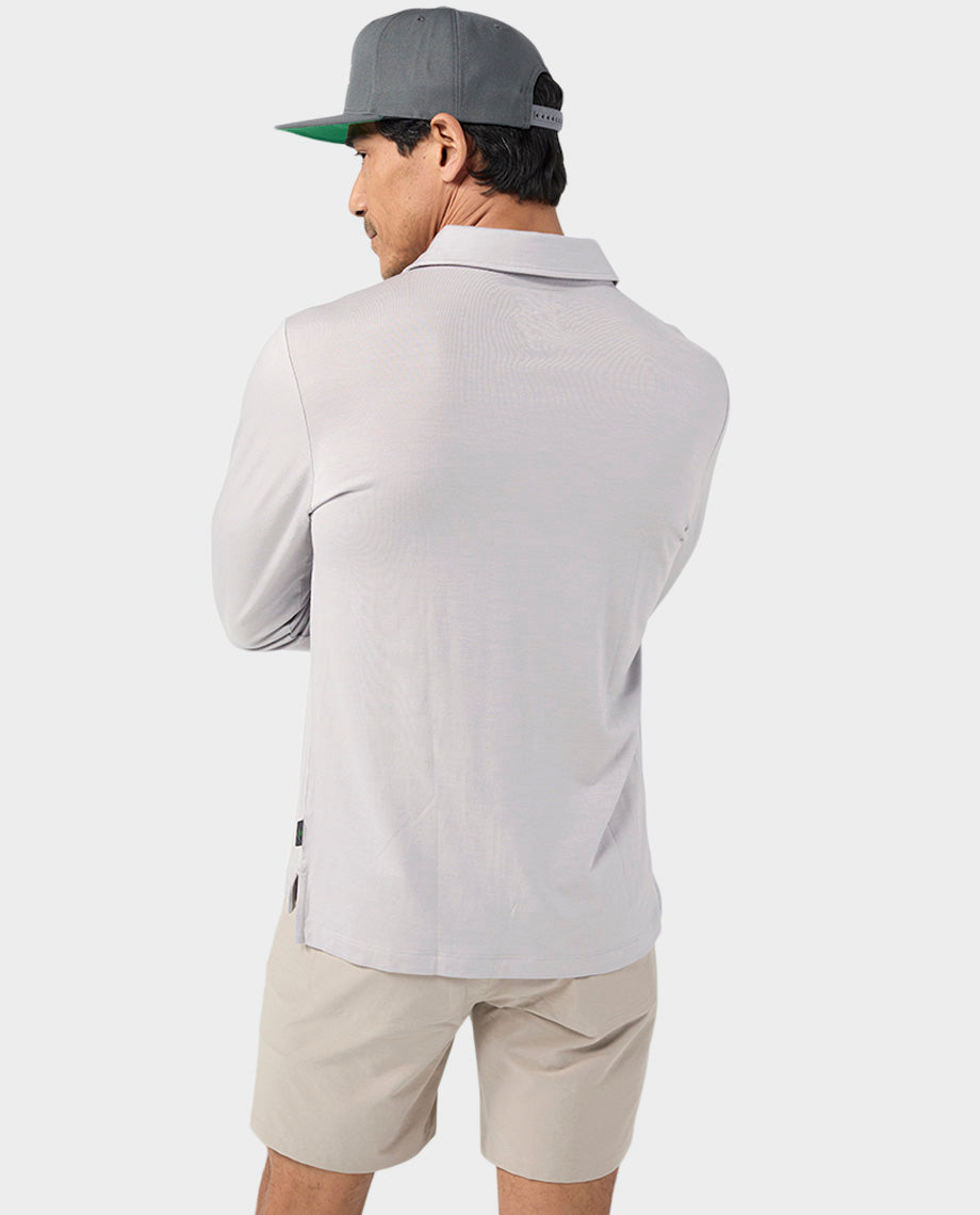 Polo Mérinos Léger Manches Longues Homme
