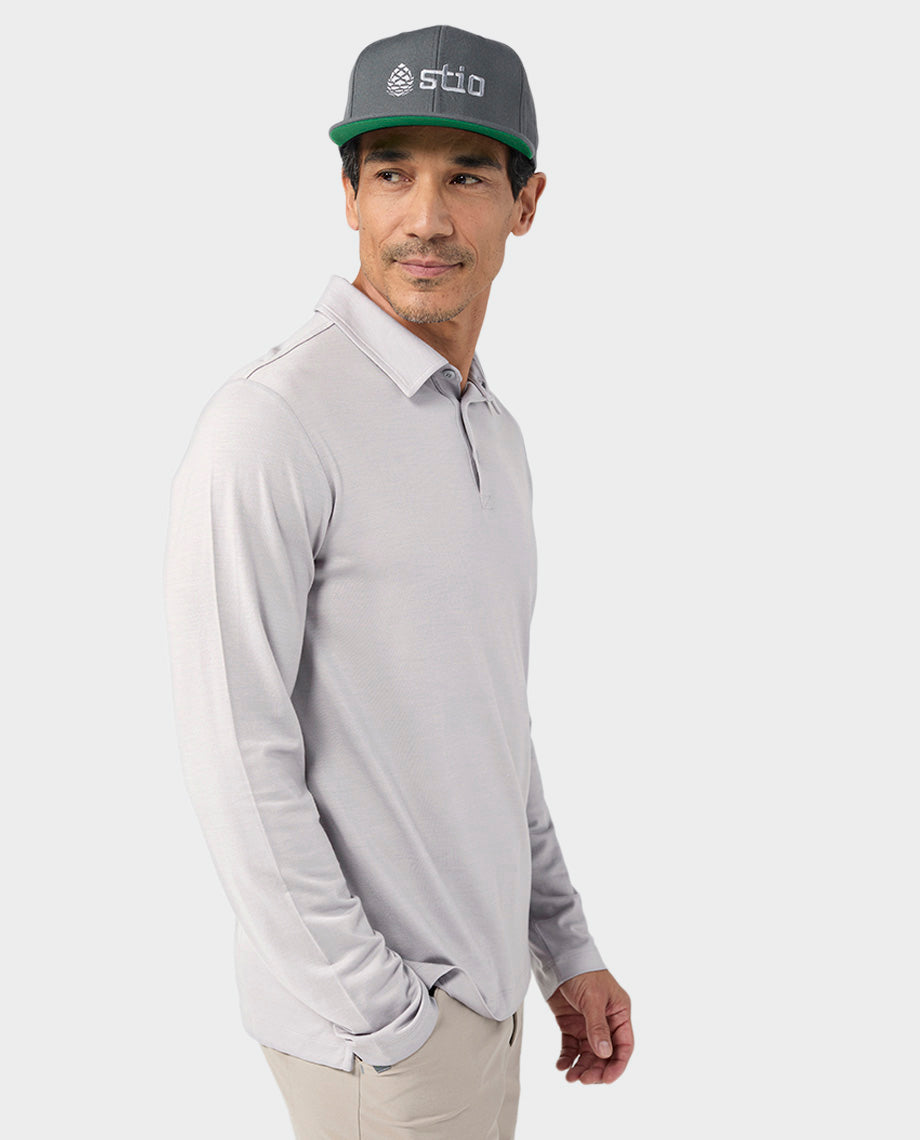 Polo Mérinos Léger Manches Longues Homme