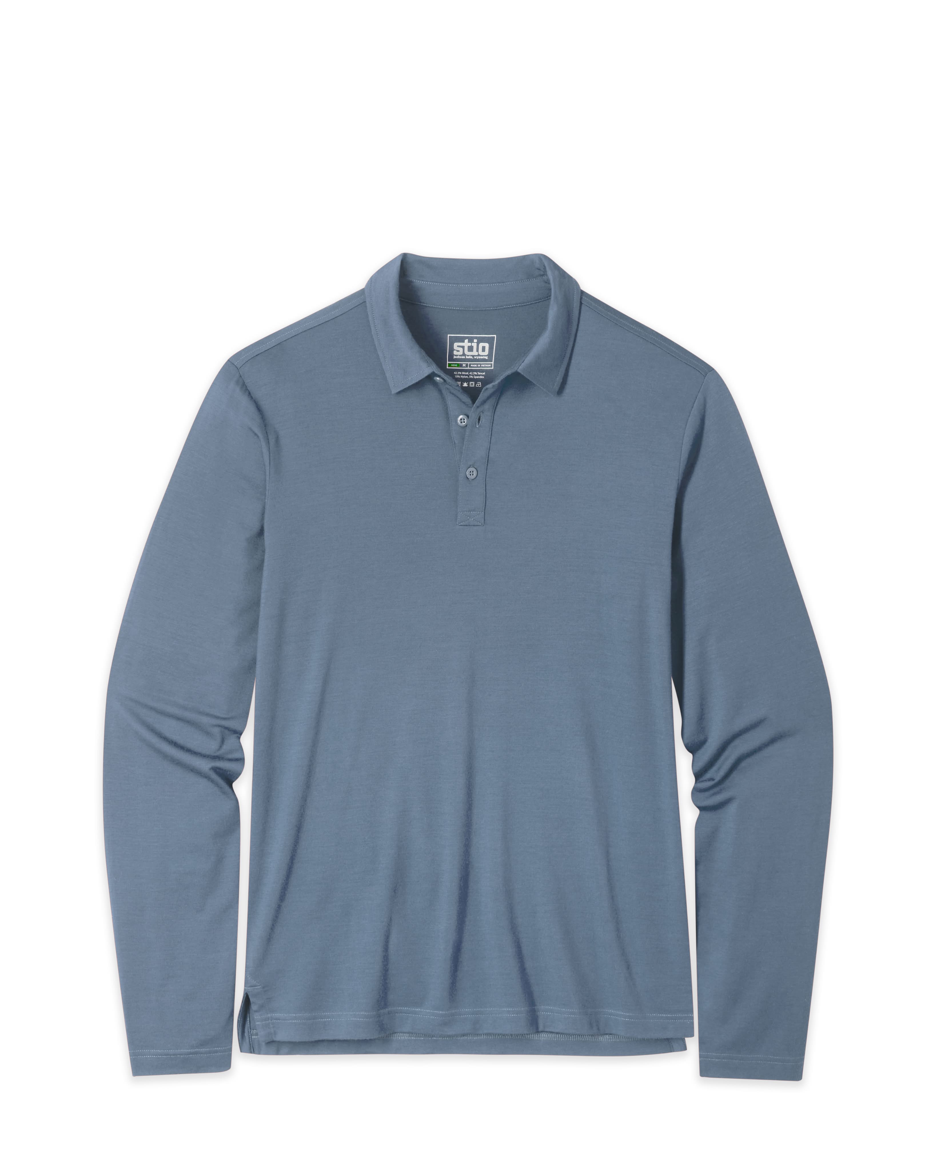 Polo Mérinos Léger Manches Longues Homme
