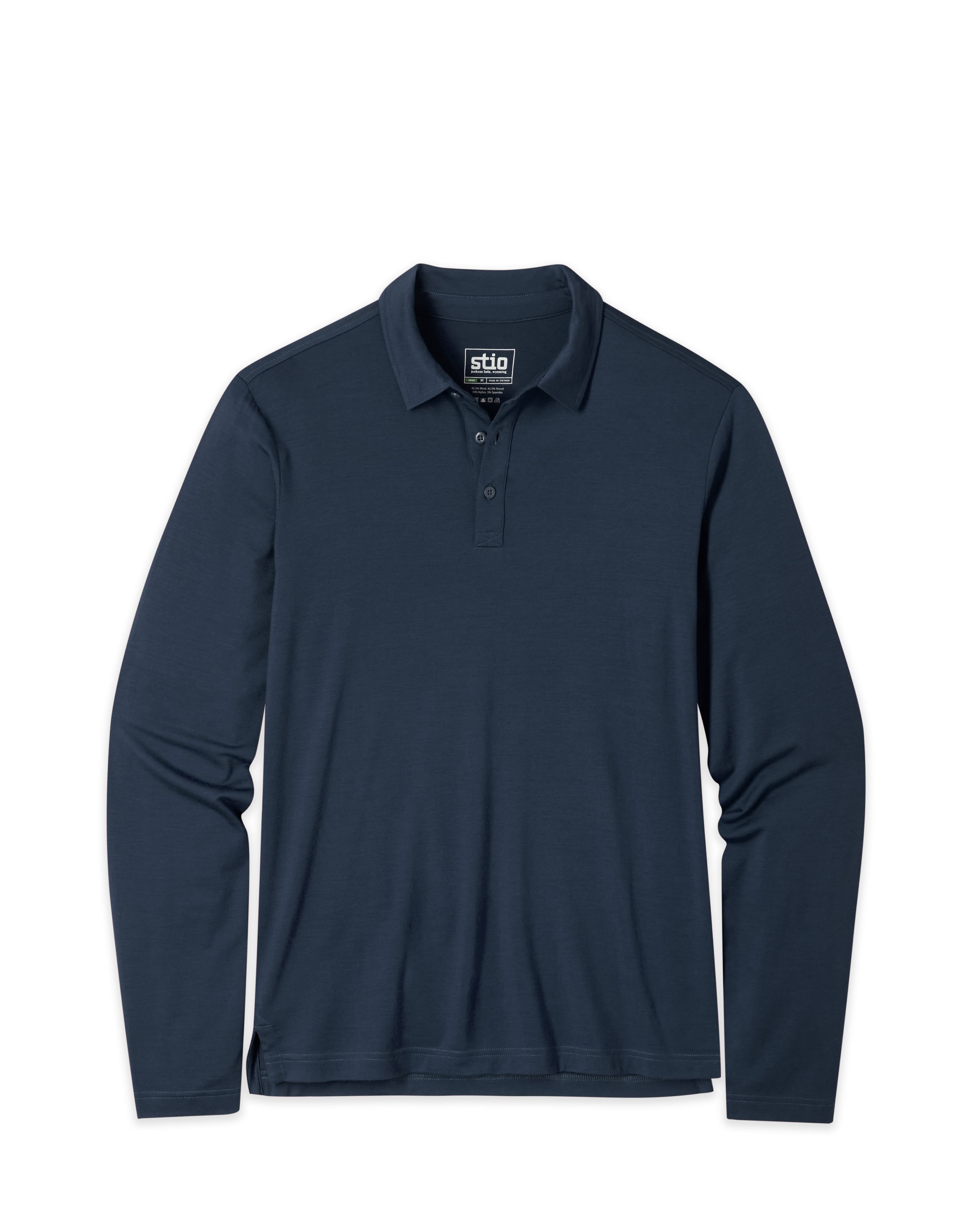 Polo Mérinos Léger Manches Longues Homme