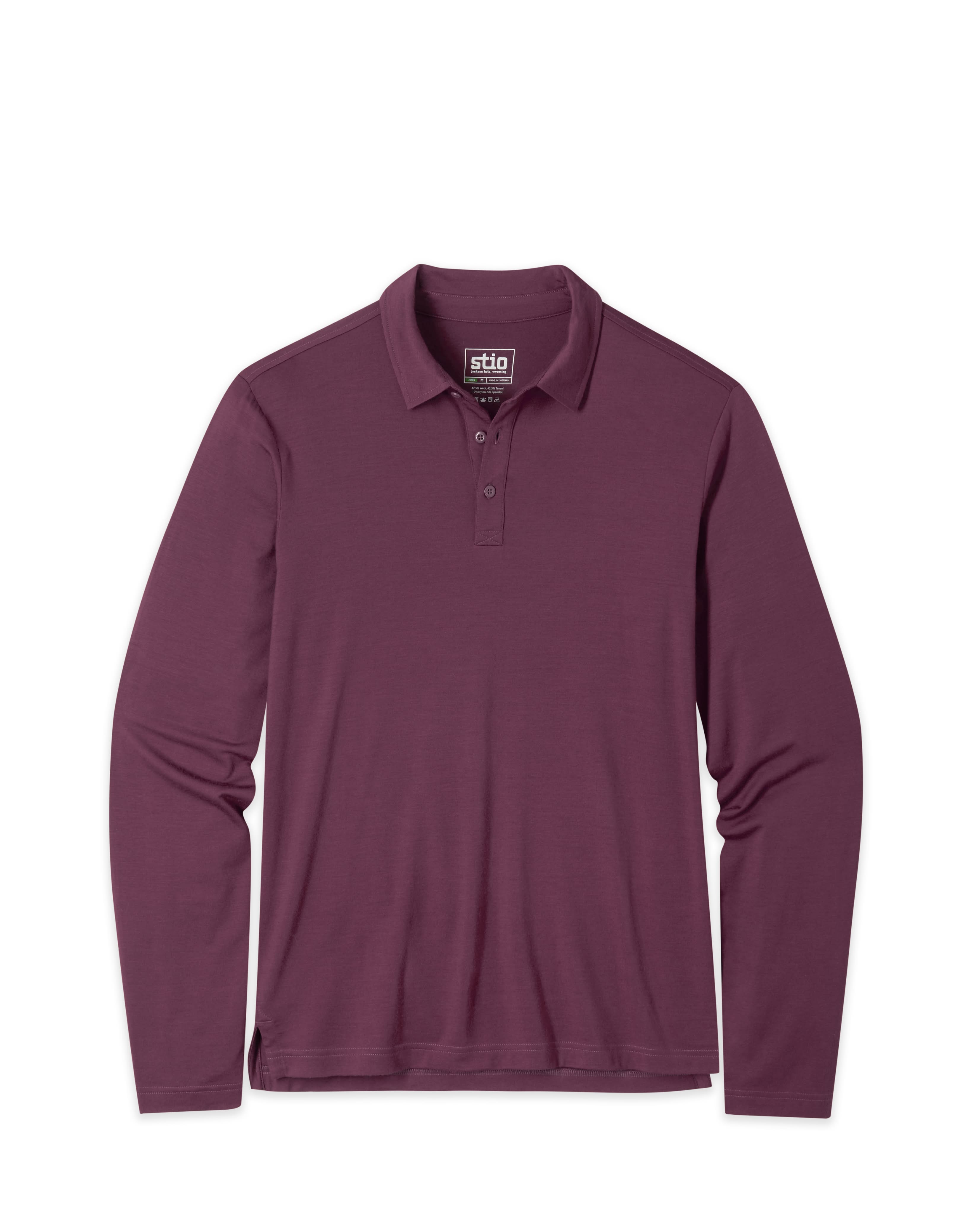 Polo Mérinos Léger Manches Longues Homme
