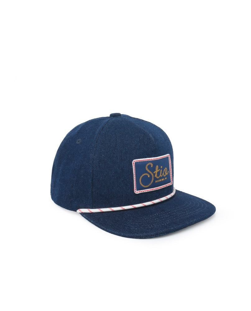 Chapeau en jean avec cordon