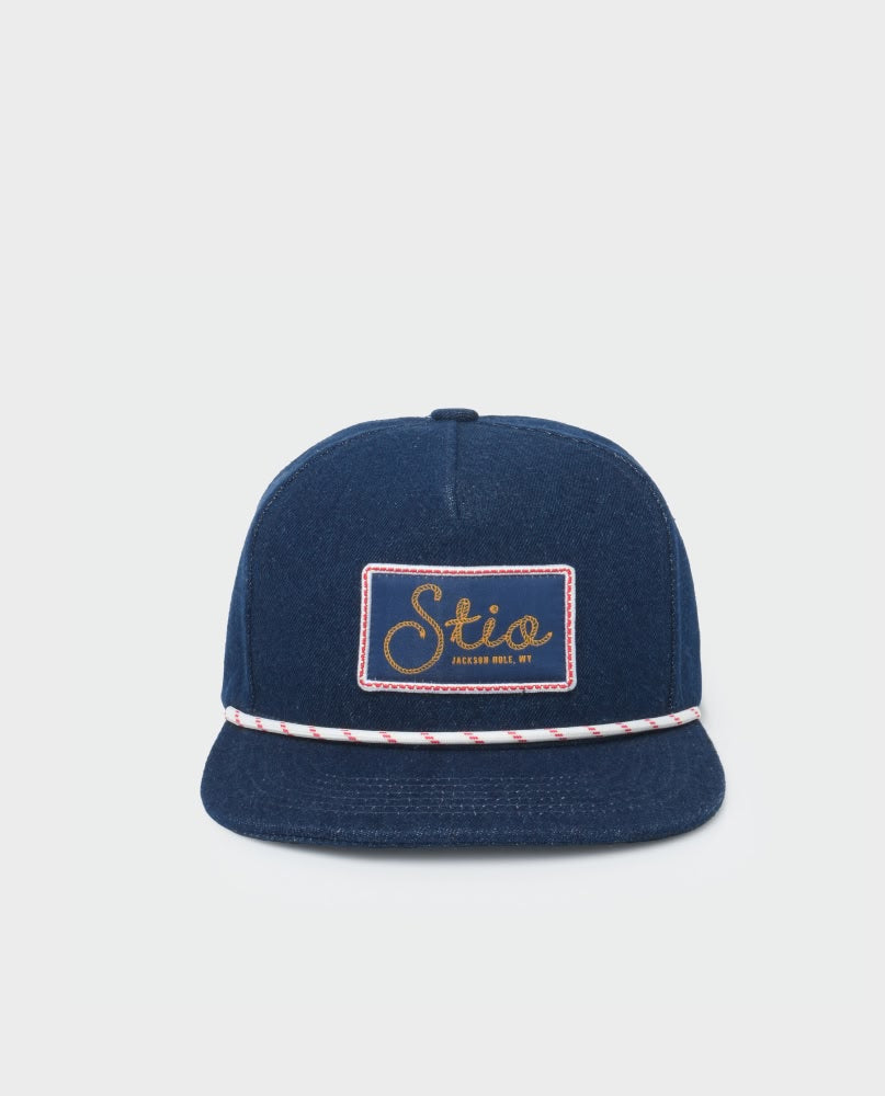 Chapeau en jean avec cordon